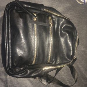 Black stylish backpack