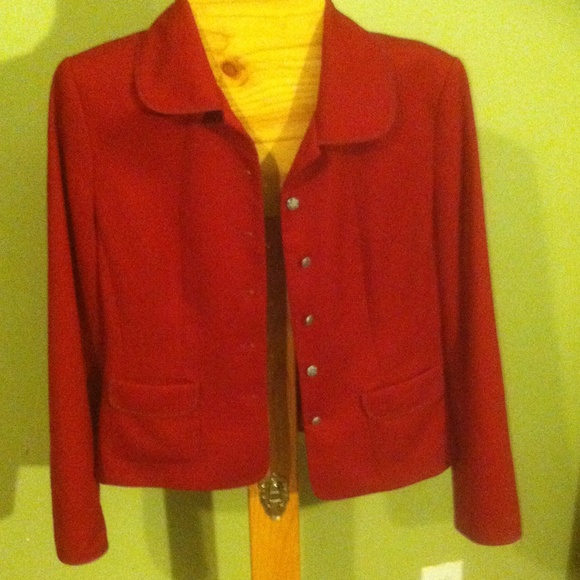 Talbots Blazer size 4 in red.