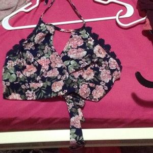 Floral crop top