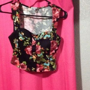 Floral crop top