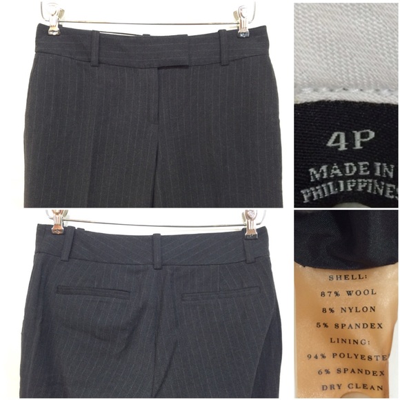 Wool blend charcoal pin stripe pants - Ann Taylor (3 for $15) - Picture 3 of 3