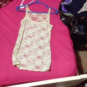 Lace tank top