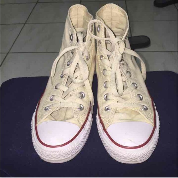 Sold‼️‼️ Beige Converse sneakers - Picture 3 of 4