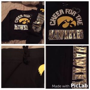 Cheer for The Hawkeyes Iowa girls sweatsuit sz 10