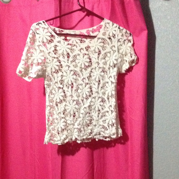 White lace top