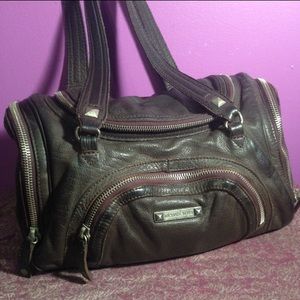 Michael Kors Brown Pebble Leather Shoulder Bag Zip