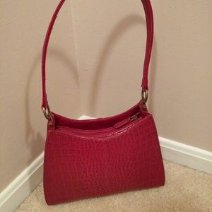 Liz Claiborne Red Alligator Purse