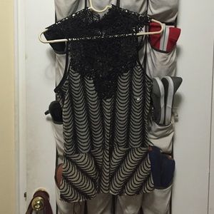 Laced evening shirt