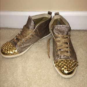 Steve Madden Gold Sparkle Sneaker