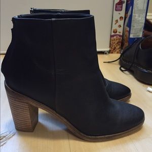 ASOS Heeled Black Leather Boot (Retails $110)