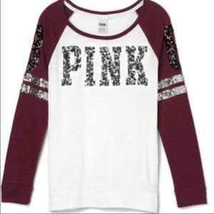PINK Victoria's Secret Bling leopard sweater