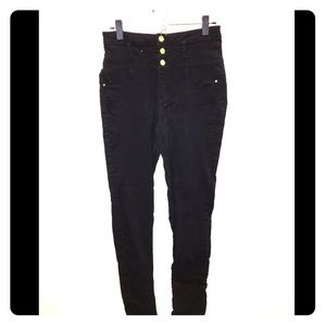 Super Skinny Black High Waisted Jeans size 10