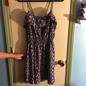 Blue floral dress