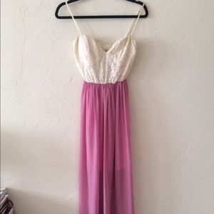 Windsor Pink and White Demure Maxi Dress Sz  small
