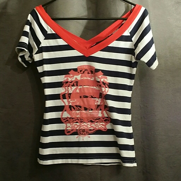 SOLD Sourpuss sailor drifter top rockabilly pinup