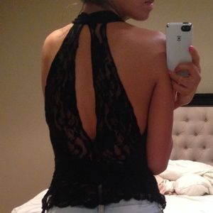 Sexy lace back Marciano top
