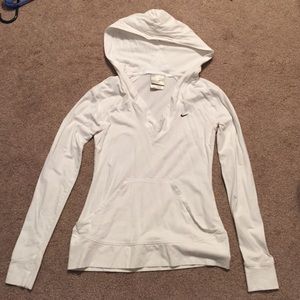 White nike hoodie
