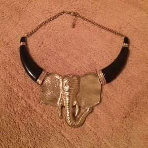 Elephant statement necklace