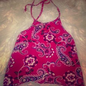 Charlotte Russe printed crop top