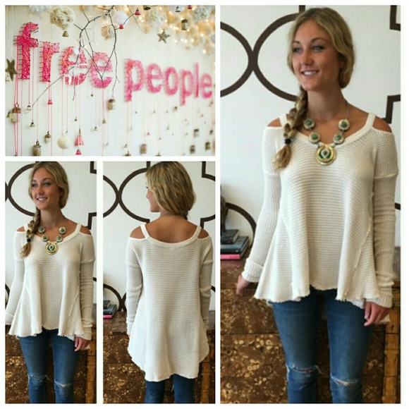 Free People Sweaters - **SOLD** Free People Cutout Shoulder Sweater