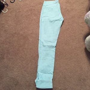 Baby blue super skinny jeans