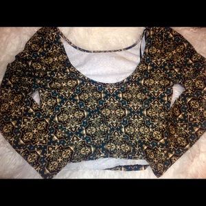 Forever 21 printed long-sleeve top