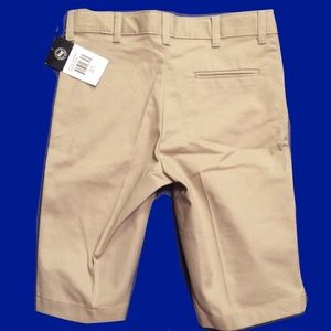 NWT ASW Boys Khaki School Uniform Shorts Sz 12 Flat Front