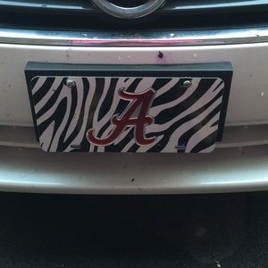 Alabama Zebra License Plate