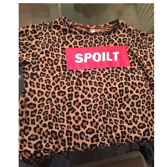 Spoilt crew neck sweater