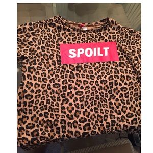 Spoilt crew neck sweater