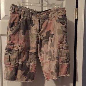 Army fatigue drew fit shorts