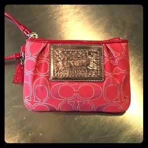 Poppy coach wristlet