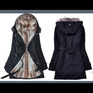 Demartk Jaqueta Feminina Faux Coat