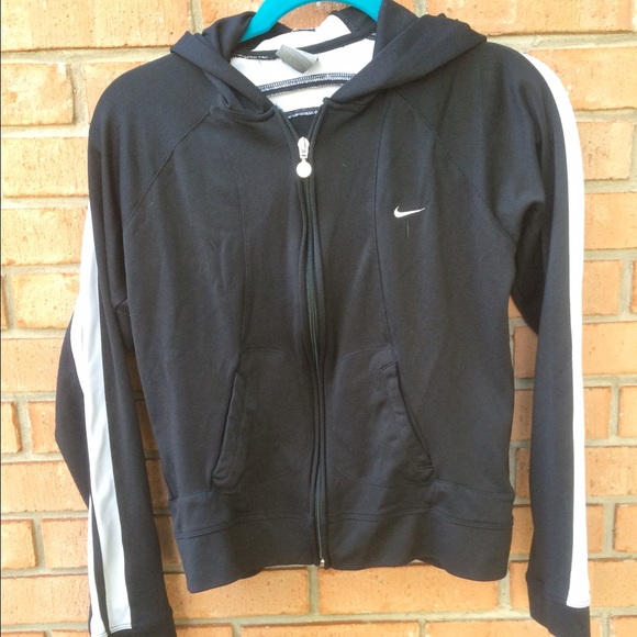 Nike zip up jacket with hoodie