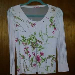 Pink floral Cardigan