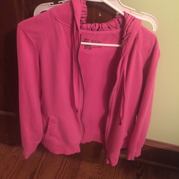 Pink zip up jacket