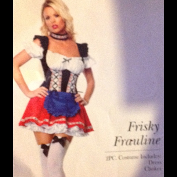2 PC Frisky Frauline size small bar maid costume