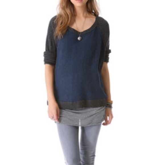 ❌SOLD❌Free People Two-Toned Sweater - Picture 3 of 4