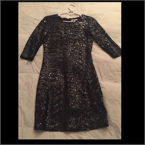 Black Sequins Dress