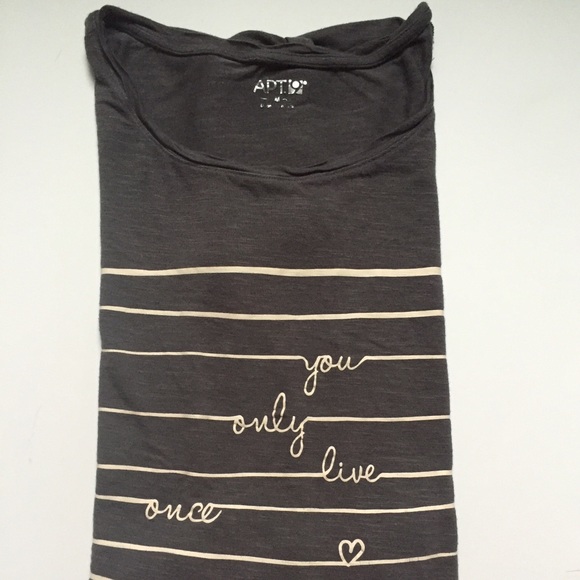 Apt. 9 Tops - 'You only live once' graphic t-shirt