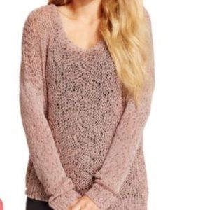 Jessica Simpson Marled Open Knit Sweater