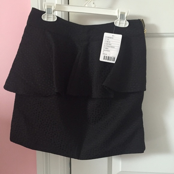 Urban outfitters black peplum skirt NWT