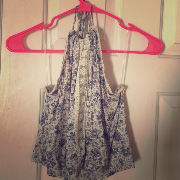Floral Halter Crop Top