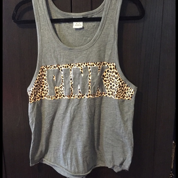 Victoria's Secret PINK tank top w cheetah print