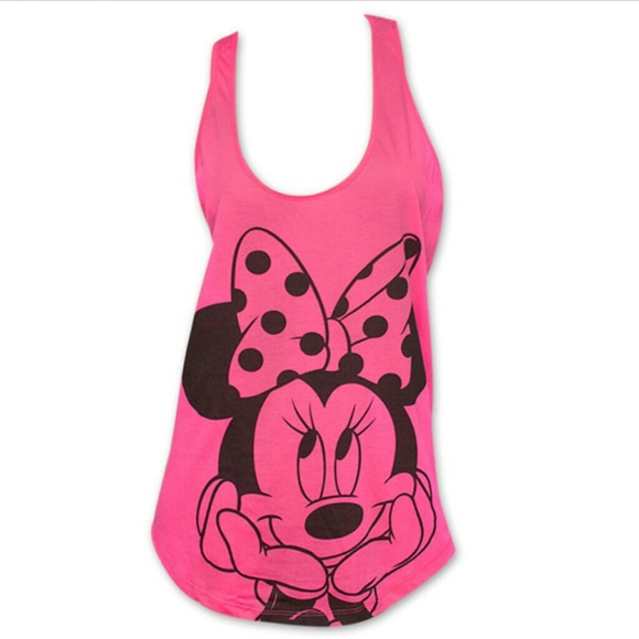 ❌ SOLD ❌ Minnie Mouse Neon Pink Top