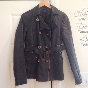 Bebe 2b faux leather jacket