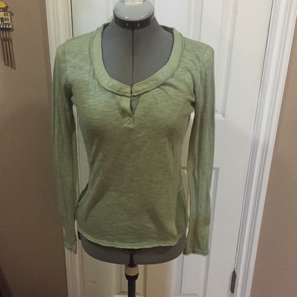 Pretty Crocheted Sage Sweater Top