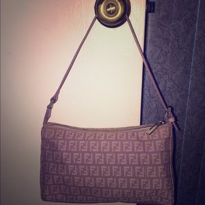 100% REAL Fendi Mini Hobo Shoulder Bag in Lilac
