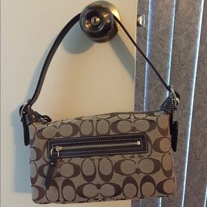 Coach Khaki/Brown Signature Shoulder Bag