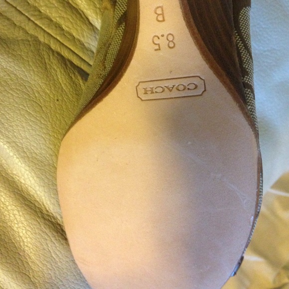 Never worn COACH wedges! - Picture 3 of 4